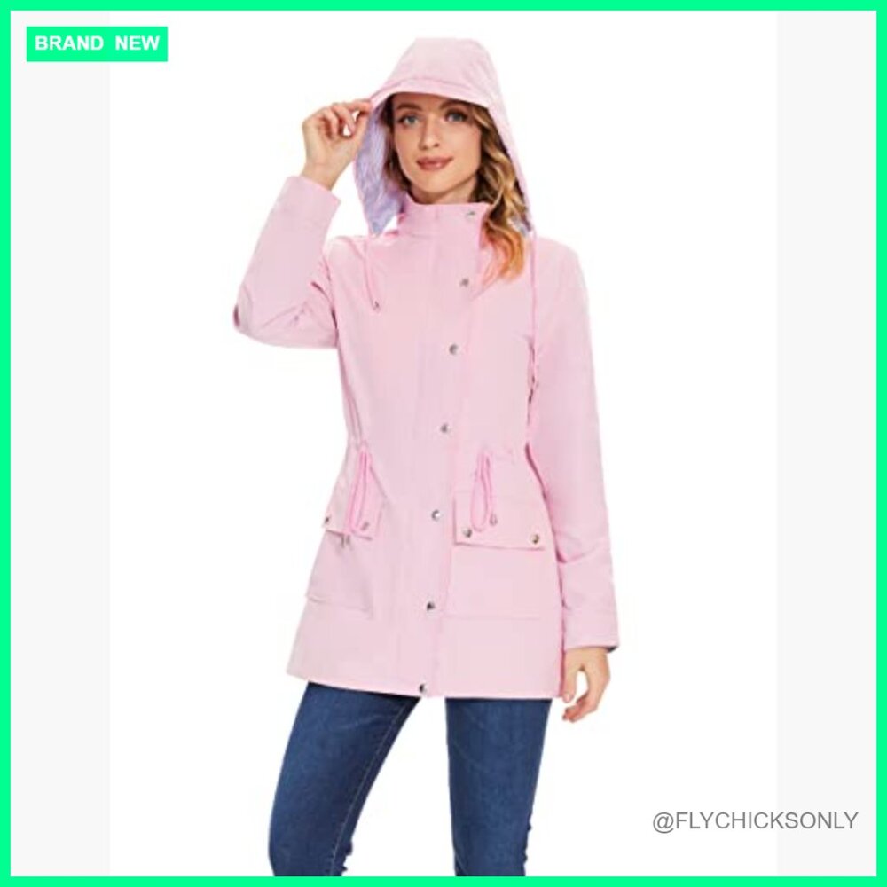 Waterproof Polyester Rain Jacket Lightweight Wind… - image 4